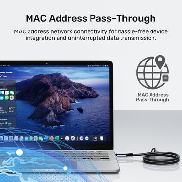 Unitek n&auml;tverkskabel - 2 m - rymdgr&aring;