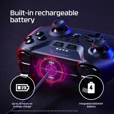 HyperX Clutch – trådløs gaming-controller (sort) – mobil-pc