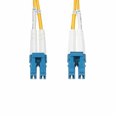 StarTech.com 1m (3.3ft) LC to LC (UPC) OS2 Single Mode Duplex Fiber Optic Cable, 9/125&micro;m, Laser Optimized, 10G, Bend Insensitive, Low Insertion Loss - LSZH Fiber Patch Cord (SMDOS2LCLC1M) - patch-kabel - 1 m - gul