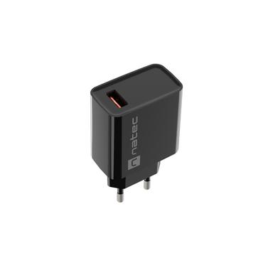 NATEC USB CHARGER RIBERA 18W USB-A BLACK