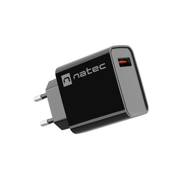 NATEC USB CHARGER RIBERA 18W USB-A BLACK