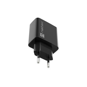 NATEC USB CHARGER RIBERA 18W USB-A BLACK