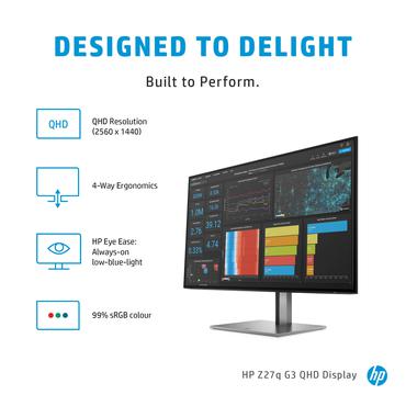 HP Z27q G3 skærm - LED baglys - 27" - IPS - 5ms