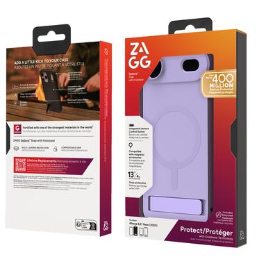 ZAGG Sedona Snap Kickstand mobiltelefon etui 16,5 cm (6.5") Cover Lilla