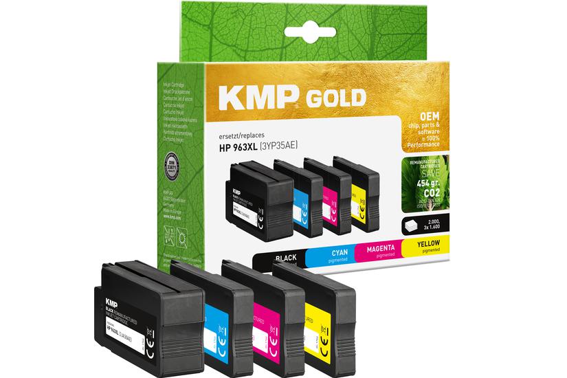 KMP GOLD Patrone HP 963XL (3YP35AE) Multipack C/M/Y/B remanufactured