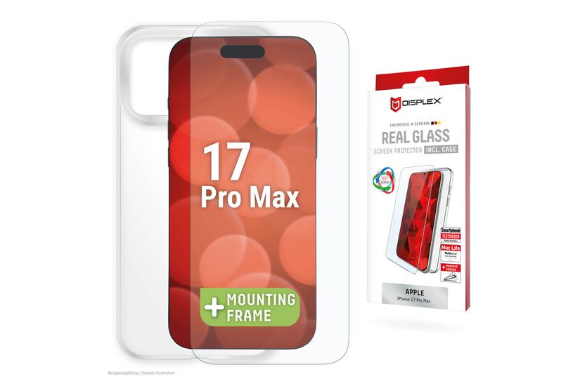 DISPLEX Real Glass + Case für iPhone 17 Pro Max