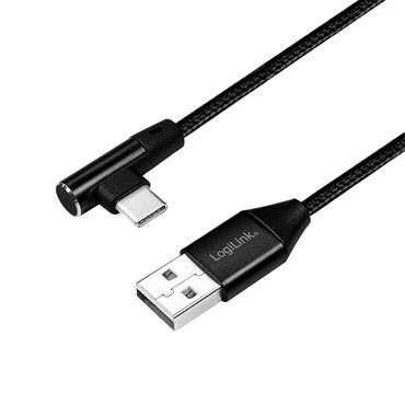 LogiLink CU0138 USB-kabel USB 2.0 1 m USB A USB C Sort