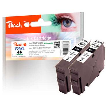 Peach PI200-409 bl&aelig;kpatron 2 stk Kompatibel Sort