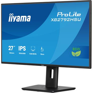 iiyama ProLite XB2792HSU-B1 computersk&aelig;rm 68,6 cm (27") 1920 x 1080 pixel Fuld HD LED Sort