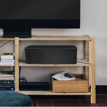 LogiLink KAB0077 kabelorganisator Universel Kabelboks Sort 3 stk