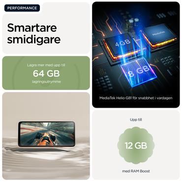 Motorola moto g06 17,5 cm (6.88") Dual SIM Android 15 4G USB Type-C 4 GB 256 GB 5200 mAh Grøn