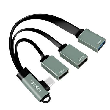 LogiLink UA0361 interface hub USB 3.2 Gen 1 (3.1 Gen 1) Type-C 5000 Mbit/s S&oslash;lv
