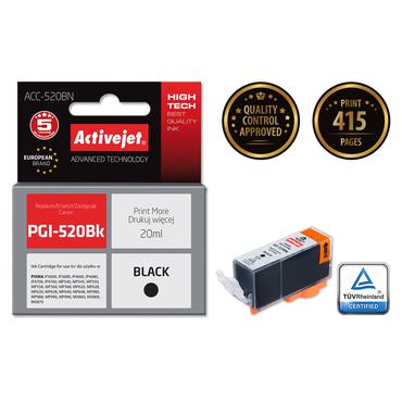 Activejet ACC-520BN bl&aelig;k (erstatning for Canon PGI-520BK; Supreme; 20 ml; sort)