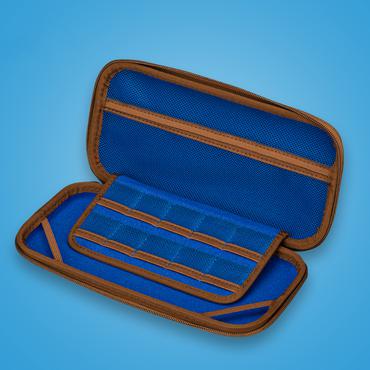 Blade Gaming Switch & Switch Lite One Piece Bag “Chibi” Lommeetui Nintendo Blå, Brun, Hvid