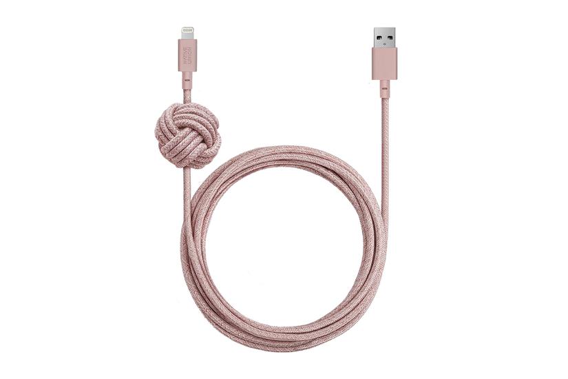 Native Union Night Cable-Lightning 3 m Rose