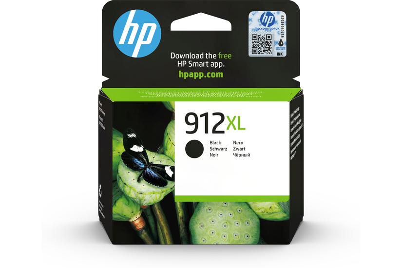 HP 912XL Original Ink-blækpatron med høj kapacitet, sort
