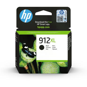 HP 912XL Original Ink-blækpatron med høj kapacitet, sort