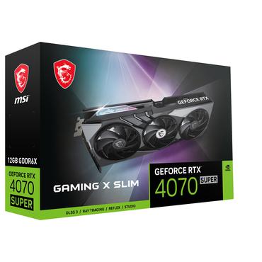 MSI GeForce RTX 4070 SUPER 12G GAMING X SLIM Grafikkort - 12GB GDDR6X
