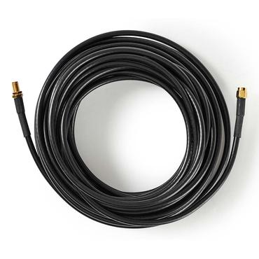 Nedis CSGL02400BK50 coaxial cable 5 m SMA Black