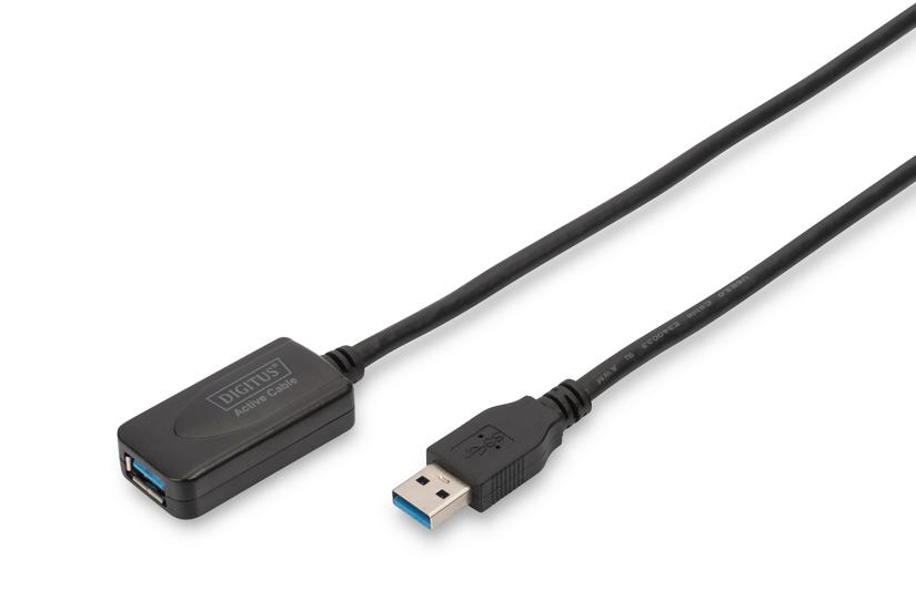 Digitus DA-73104 USB-kabel USB 3.2 Gen 1 (3.1 Gen 1) 5 m USB A Sort