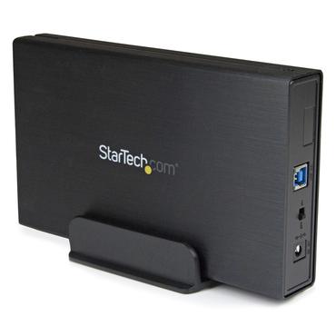 StarTech.com 3.5in Black Aluminum USB 3.0 External SATA III SSD / HDD Enclosure with UASP for SATA 6Gbps
