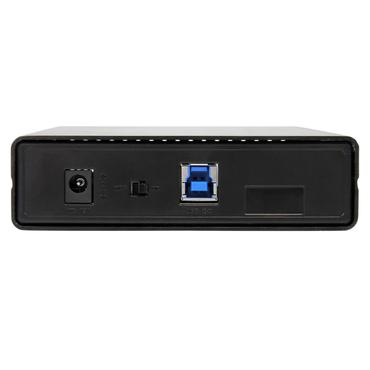 StarTech.com 3.5in Black Aluminum USB 3.0 External SATA III SSD / HDD Enclosure with UASP for SATA 6Gbps