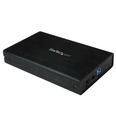 StarTech.com 3.5in Black Aluminum USB 3.0 External SATA III SSD / HDD Enclosure with UASP for SATA 6Gbps