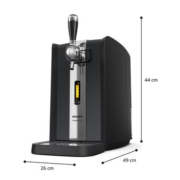 Philips PerfectDraft HD3720 - ölautomat - black with chrome and real metal accents