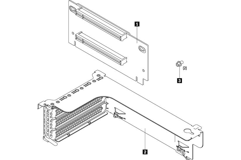 Lenovo Riser 1 Kit - kort för stigare
