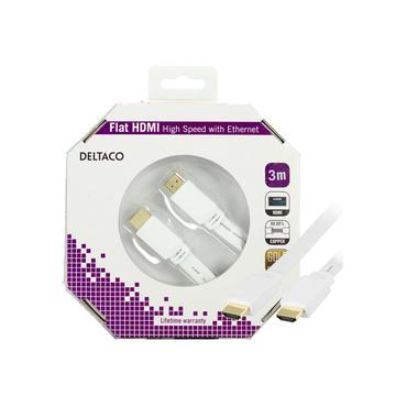 DELTACO HDMI med Ethernet-kabel