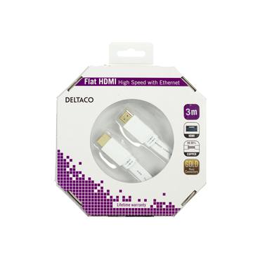DELTACO HDMI med Ethernet-kabel