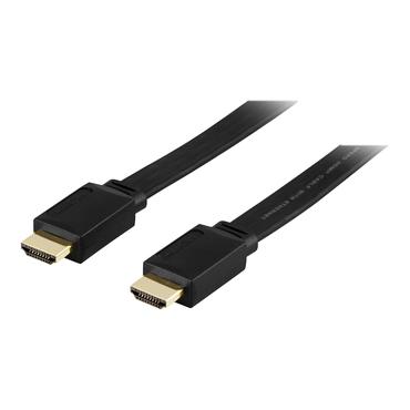 DELTACO HDMI til HDMI flat 3 m Sort