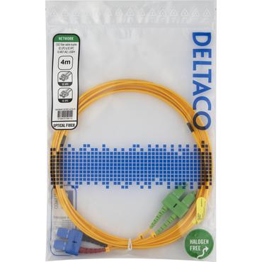 Deltaco SCSC-4-DUA InfiniBand og fiberoptisk kabel 4 m 2x SC Gul