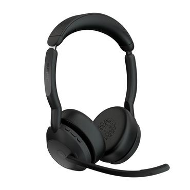 Jabra Evolve2 55 MS Stereo - headset - med laddningsst&auml;ll