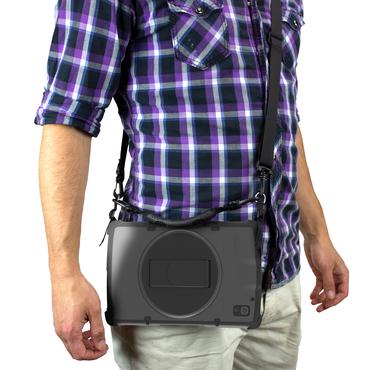 InfoCase FM-SNP-ET4X8-RHS tablet etui 20,3 cm (8") Cover Sort, Transparent