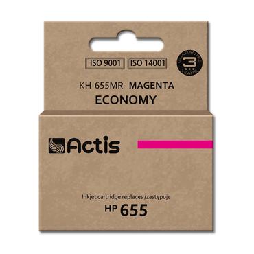 Actis KH-655MR blæk (erstatning HP 655 CZ111AE; Standard; 12 ml; rød)