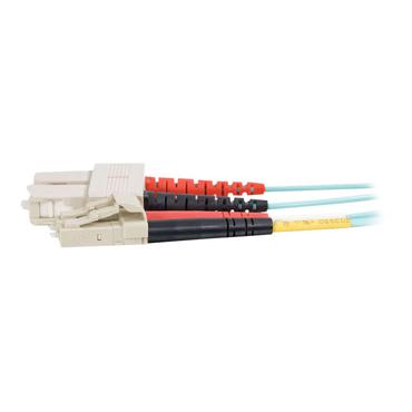 C2G LC-SC 10Gb 50/125 OM3 Duplex Multimode PVC Fiber Optic Cable (LSZH)
