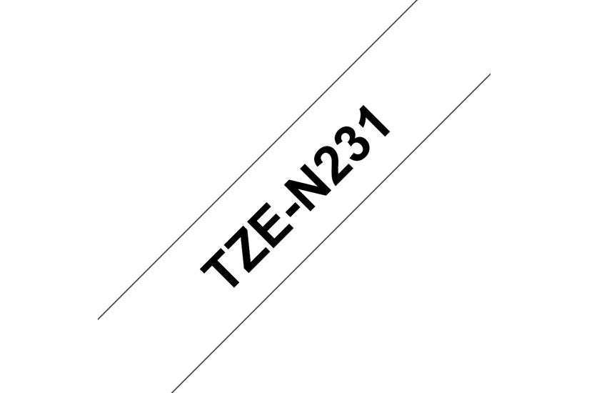 Brother TZe-N231 - ej laminerat band - 1 kassett(er) - Rulle (1,2 cm x 8 m)