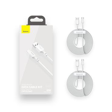 Baseus TZCATZJ-02 USB-kabel 1,5 m USB A USB C Hvid