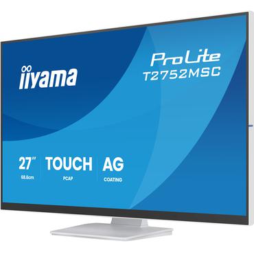 iiyama ProLite T2752MSC-W1AG computersk&aelig;rm 68,6 cm (27") 1920 x 1080 pixel Fuld HD LCD Ber&oslash;ringssk&aelig;rm Hvid