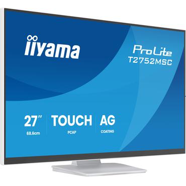 iiyama ProLite T2752MSC-W1AG computersk&aelig;rm 68,6 cm (27") 1920 x 1080 pixel Fuld HD LCD Ber&oslash;ringssk&aelig;rm Hvid