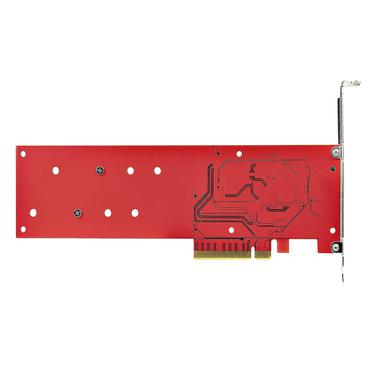 StarTech.com Dual M.2 PCIe SSD Adapter Card, x8 / x16 Dual NVMe or AHCI M.2 SSD to PCI Express 4.0, Up to 7.8GBps/Drive, For 2242/2260/2280/22110mm PCIe M-Key M2 SSDs, Bifurcation Required - PC/Linux Compatible (DUAL-M2-PCIE-CARD-B) - interfaceadapter - M.2 Card - PCIe 4.0 x16/x8