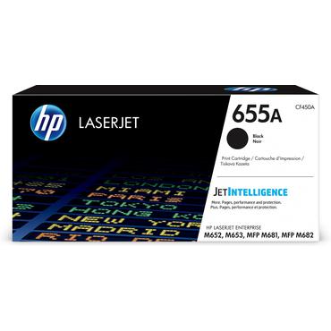 HP 655A - sort - original - LaserJet - tonerpatron (CF450A)