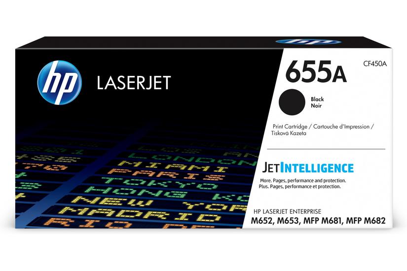 HP 655A - svart - original - LaserJet - tonerkassett (CF450A)