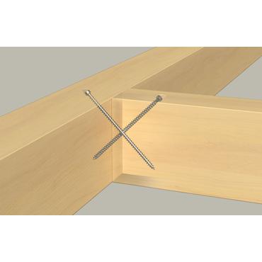 Holzbauschraube PowerFull II 6,0x100 ZK TX VG (100 Stück, Vollgewinde, verzinkt)