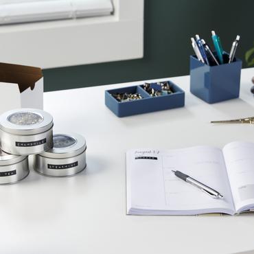 DYMO 520109 etiketbånd Hvid på sort