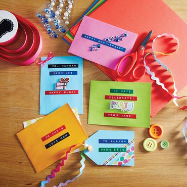 DYMO 520109 etiketbånd Hvid på sort