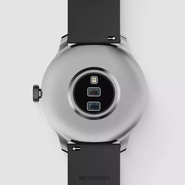 Withings ScanWatch Light - rostfritt st&aring;l - smart klocka med band - svart