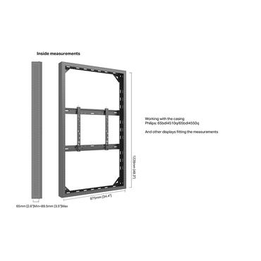Multibrackets M Pro Series h&ouml;lje - medium - f&ouml;r LCD-display - h&ouml;g ljusstyrka - svart, RAL 9005