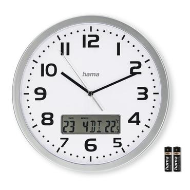 moorea DCF radio wall    clock silver 30cm